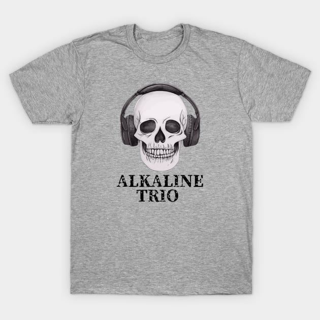 Alkaline Trio / Skull Music Style T-Shirt by bentoselon